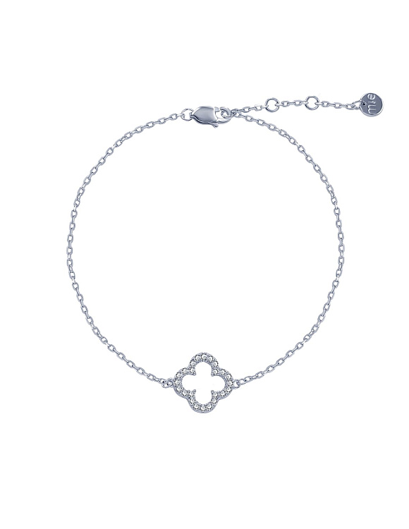 Браслет серебро 925 на руку клевер van cleef серебряный Miestilo  2