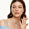 Серьги серебро 925 серебряные конго с жемчугом Miestilo