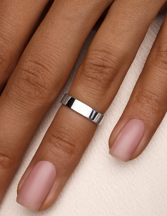 Серебряное кольцо на фалангу или мизинец Miestilo
