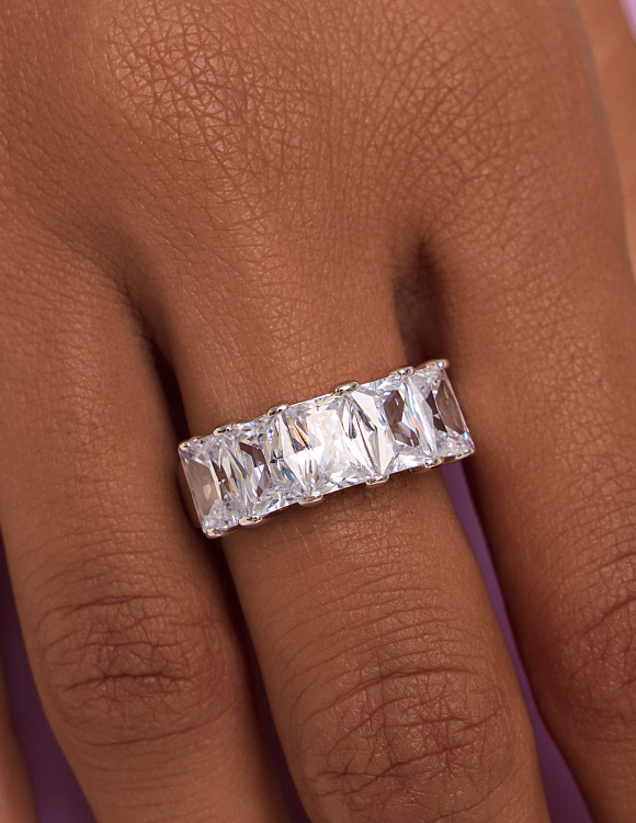 Серебряное кольцо с фианитами Кармен Miestilo