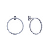 Серьги серебро 925 серебряные гвоздики женские круглые Miestilo