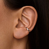Серьга кафф серебро 925 моносерьга серебряная одиночная Miestilo