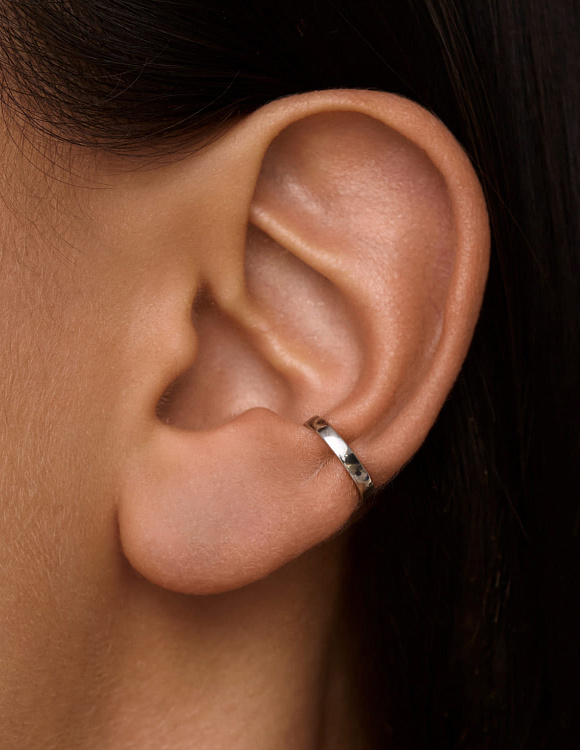 Серьга кафф серебро 925 моносерьга серебряная одиночная Miestilo