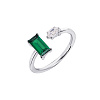 Серебряное кольцо с фианитами Miestilo