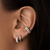 Серьги кольца серебро 925 серебряные конго Miestilo