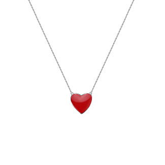Подвеска сердце серебро 925 на шею с цепочкой Miestilo