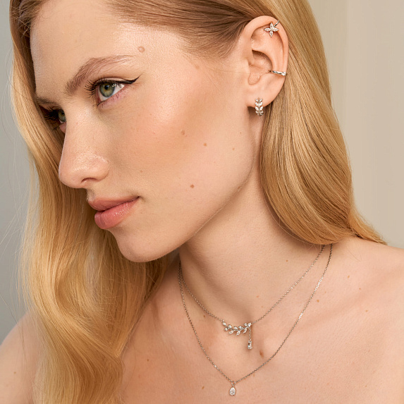 Подвеска серебро 925 на шею веточка Miestilo