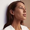 Серьги серебро 925 серебряные гвоздики лунный камень Miestilo