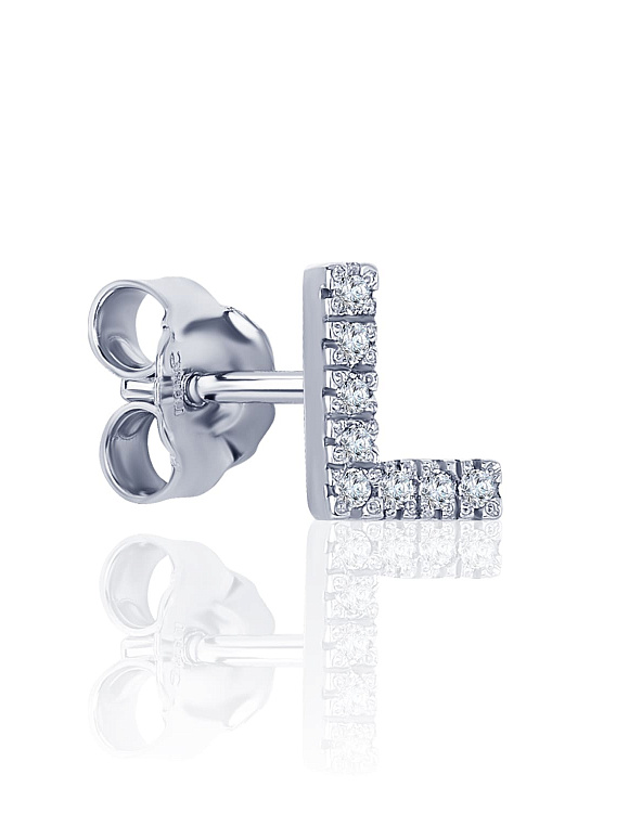 Моносерьга в виде буквы L MIESTILO Miestilo 2