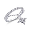 Серебряное кольцо Исида с фианитами Miestilo