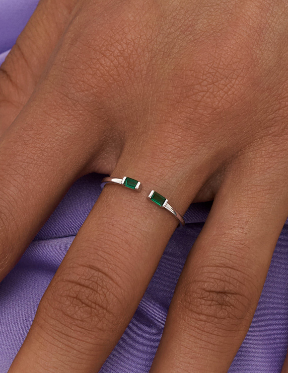 Кольцо серебро 925 ювелирное колечко регулируемое Miestilo