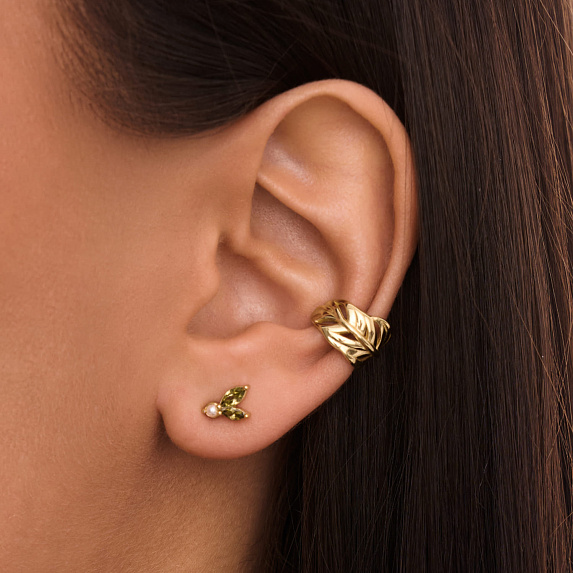 Серебряные серьги с фианитами Miestilo