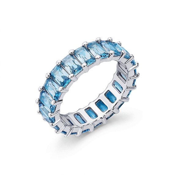 Серебряное кольцо с синией шпинелью Miestilo