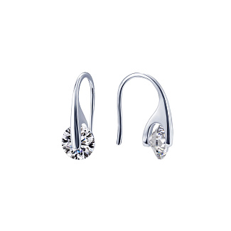 Серьги серебро 925 серебряные капли продевки Miestilo