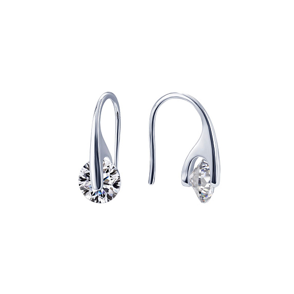 Серьги серебро 925 серебряные капли продевки Miestilo