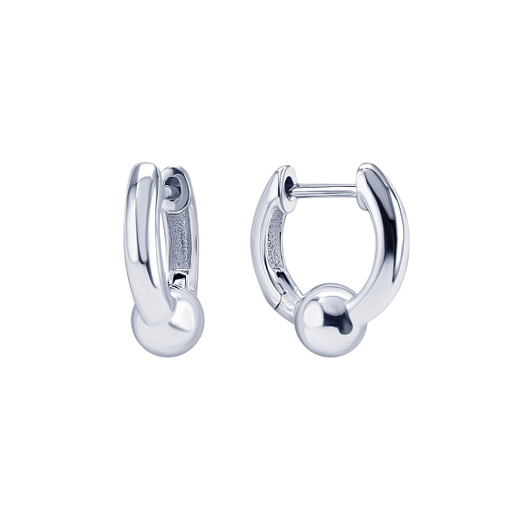 Серьги серебро 925 серебряные конго без вставок Miestilo