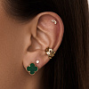 Серьги серебро 925 серебряные гвоздики с камнем Miestilo