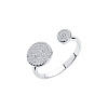 Серебряное кольцо с фианитами Miestilo