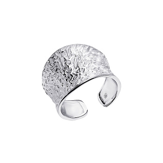 Серебряное кольцо мятое h 15,5мм Miestilo