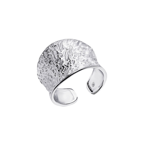Серебряное кольцо мятое h 15,5мм Miestilo
