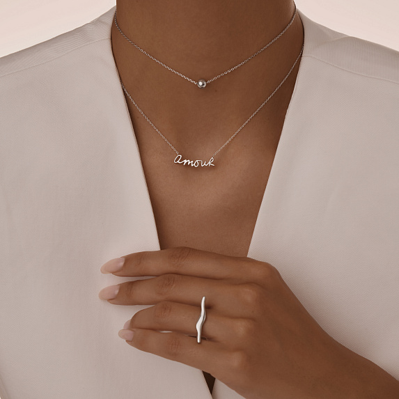 Серебряное кольцо волна Miestilo