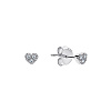 Серьги серебро 925 серебряные гвоздики сердечки Miestilo
