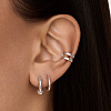 Серьги кольца серебро 925 серебряные конго Miestilo