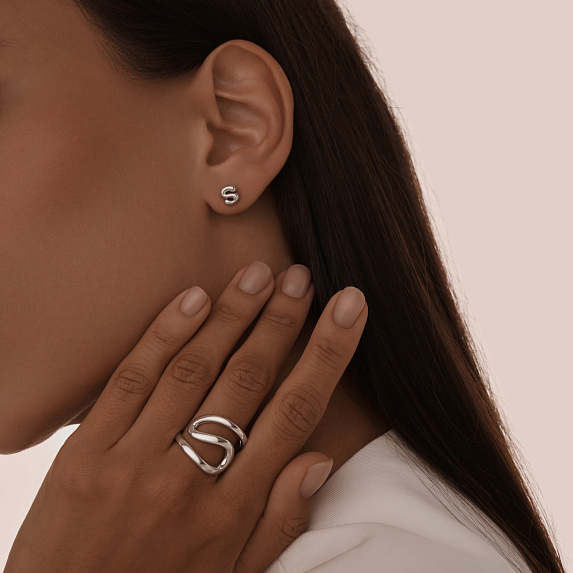 Серебряное кольцо Miestilo