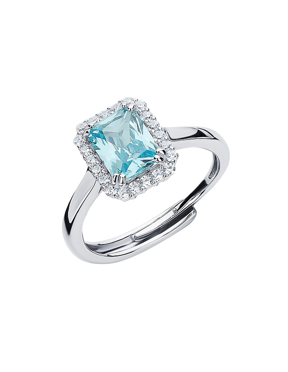 Серебряное кольцо с фианитами Miestilo  2