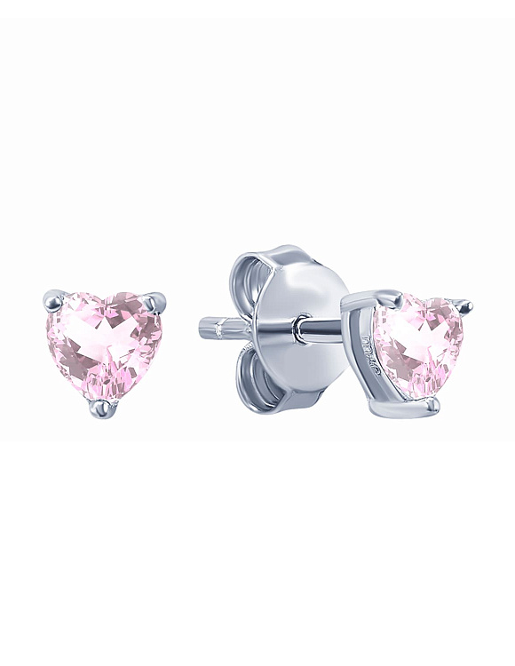 Серьги серебро 925 серебряные гвоздики сердечки Miestilo  2