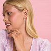 Серьги серебро 925 висячие гвоздики трансформеры Miestilo