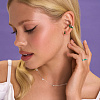 Серьги серебро 925 гвоздики серебряные с камнями Miestilo