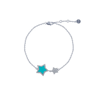 Браслет серебро 925 звездочки серебряный ювелирный Miestilo