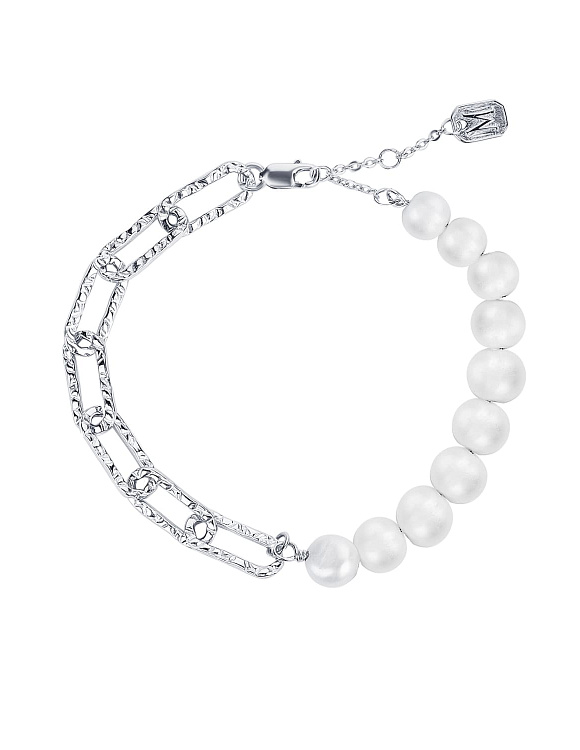 Элегантный браслет с жемчугом и акцентной цепочкой MIESTILO Miestilo  2