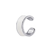 Серьга кафф серебро 925 моносерьга серебряная без прокола Miestilo