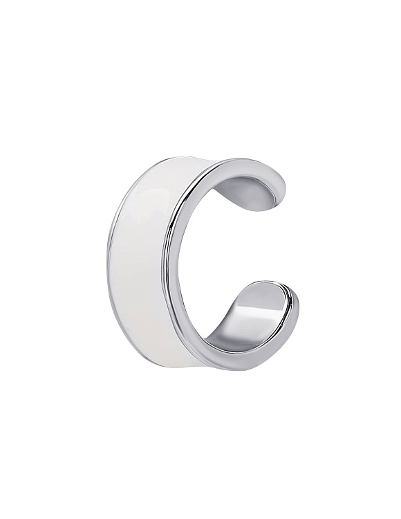 Серьга кафф серебро 925 моносерьга серебряная без прокола Miestilo  2