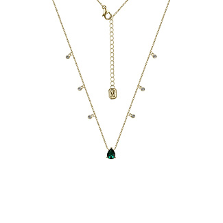 Колье на шею серебро 925 с позолотой Miestilo