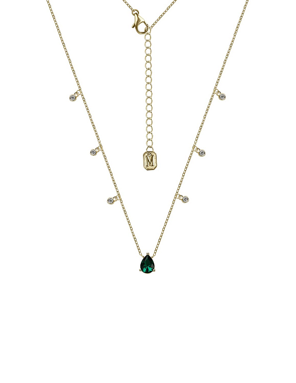 Колье на шею серебро 925 с позолотой Miestilo  2