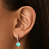 Серьги серебро 925 серебряные конго с подвесками сердечками Miestilo