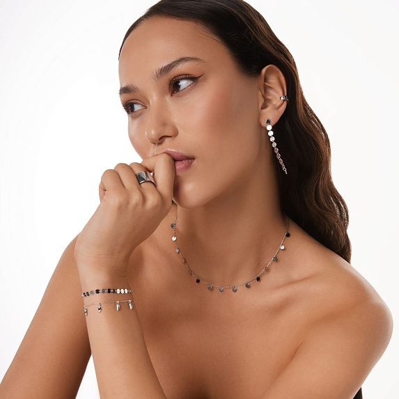 Серебряный браслет монетки Miestilo