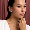 Каффы серебро 925 серьги серебряные висячие моносерьга Miestilo