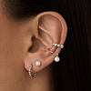 Серьги серебро 925 серебряные гвоздики с жемчугом Miestilo