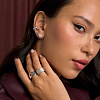 Серьги серебро 925 серебряные гвоздики женские сердечки Miestilo