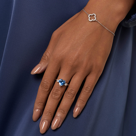 Браслет серебро 925 на руку клевер van cleef серебряный Miestilo