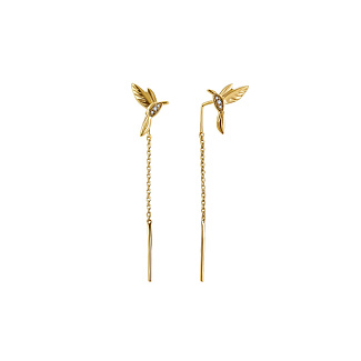 Серьги серебро 925, серьги протяжки серебро 925, серьги продевки, серьги длинные серебро, серьги пти Miestilo