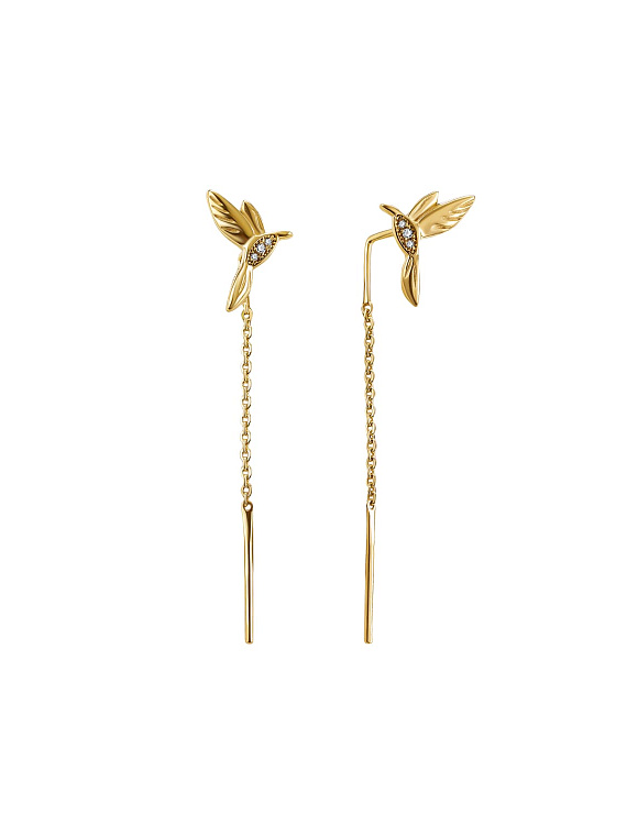 Серьги серебро 925, серьги протяжки серебро 925, серьги продевки, серьги длинные серебро, серьги пти Miestilo  2