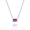 Серебряное колье с эмалью и корундом  Miestilo