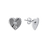 Серьги серебро 925 серебряные гвоздики сердечки Miestilo