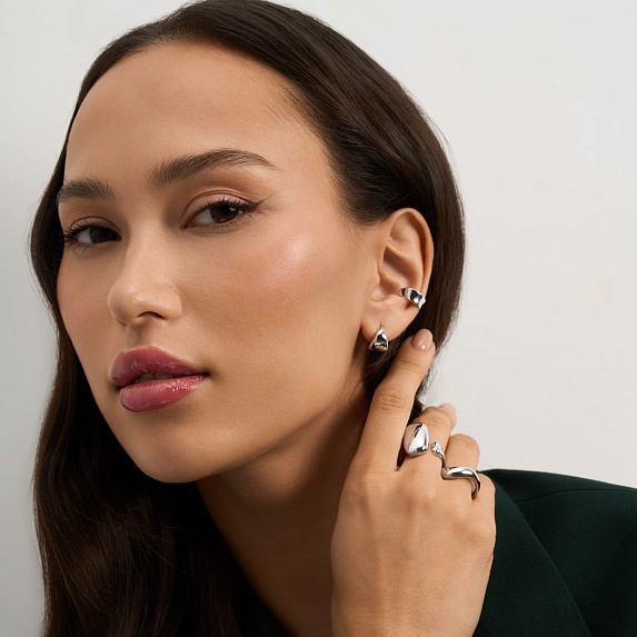 Кольцо серебро 925 женское ювелирное регулируемое Miestilo