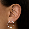 Серьги серебро 925 серебряные гвоздики женские круглые Miestilo